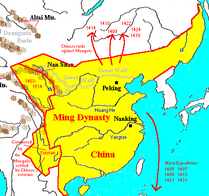 The Great Wall and ming dynasty of China