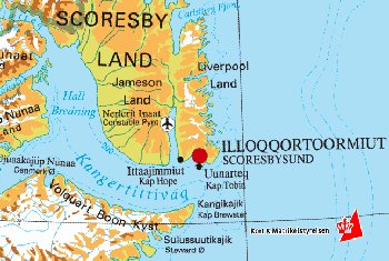 The worlds longest fjord is Scoresbysund Greenland