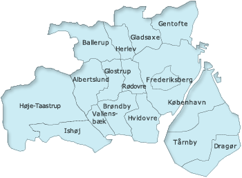 Greater Copenhagen map