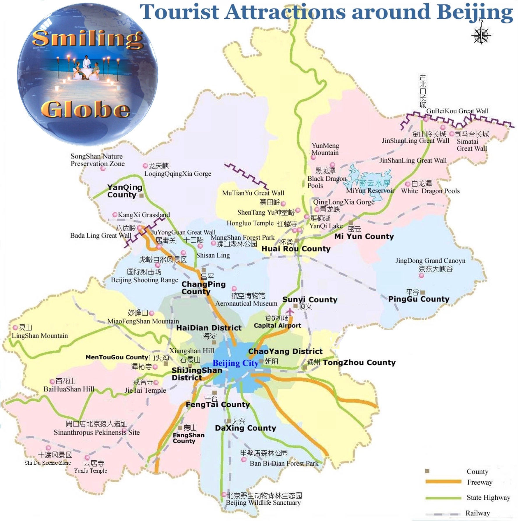 Beijing tourist map
