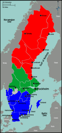Sweden region map